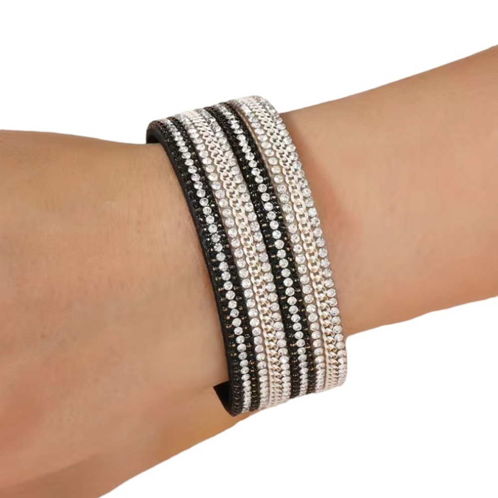 Crystal Multi Layer Magnetic Bracelet